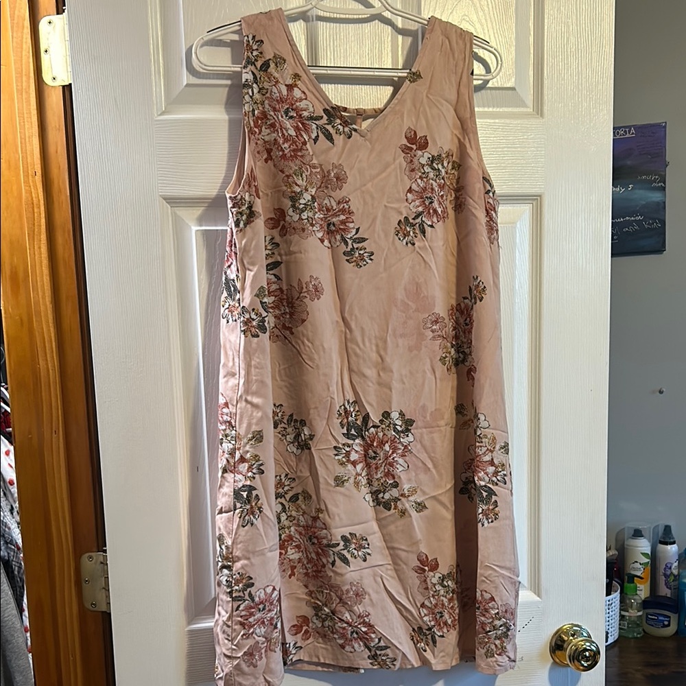 Maurices Pink Sleeveless V-Neck Sheath Dress